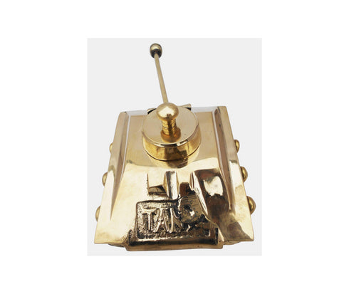 Brass Tank Miniature For Children Playing 0.5Kg